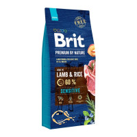 Brit Premium Dog Adult Sensitive Lamb and Rice Сухой корм для взрослых собак с чувствительным пищеварением с ягненком и рисом