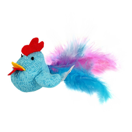 Barksi Chick with Feather and Catnip Игрушка для кошек курица