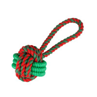 Barksi TPR Rope Ball Игрушка для собак мячик на канате с TPR вставкой