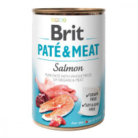 Brit Pate and Meat Salmon Консервы для взрослых собак с лососем