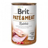 Brit Pate and Meat Rabbit Консервы для взрослых собак с кроликом