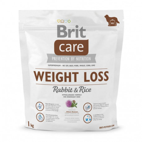 Brit Care Dog Adult Weight Loss Rabbit and Rice Сухий корм для дорослих собак з ожирінням з кроликом та рисом