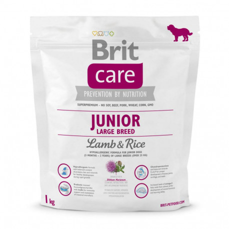 Brit Care Dog Junior Large Breed Lamb and Rice Сухой корм для щенков крупных пород с ягненком и рисом