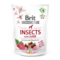 Brit Care Dog Crunchy Cracker Insects with Lamb Ласощі для дорослих собак з комахами та ягням