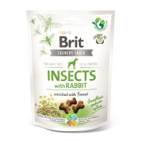 Brit Care Dog Crunchy Cracker Insects with Rabbit Лакомства для взрослых собак с насекомыми и кроликом