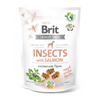 Brit Care Dog Crunchy Cracker Insects with Salmon Ласощі для дорослих собак з комахами та лососем