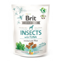 Brit Care Dog Crunchy Cracker Insects with Tuna Ласощі для дорослих собак з комахами та тунцем