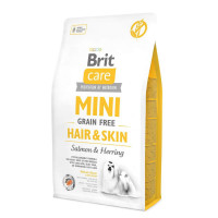 Brit Care Grain-Free Dog Adult Mini Hair and Skin Беззерновой сухой корм для взрослых собак мелких пород красота кожи и шерсти
