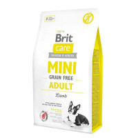 Беззерновий сухий корм для дорослих собак дрібних порід з ягнятком Brit Care Grain-Free Dog