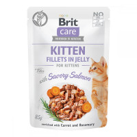 Brit Care Cat Kitten Savory Salmon Fillets in Jelly Консерви для кошенят