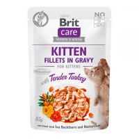 Brit Care Cat Kitten Tender Turkey Fillets in Gravy Консерви для кошенят з індичкою в соусі