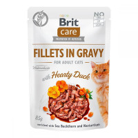 Brit Care Cat Adult Hearty Duck Fillets in Gravy Консерви для дорослих котів