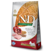 Farmina N&D Low Grain Chicken & Pomegranate Adult Mini Сухий корм для собак дрібних порід з куркою та гранатом