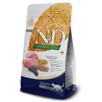 Farmina N&D Low Grain Lamb & Blueberry Adult Сухий корм для кішок з ягнятком та чорницею