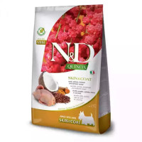 Farmina N&D Grain Free Quinoa Skin & Coat Quail Adult Mini Сухой корм для собак мелких пород с перепелкой , кокосом и куркумой