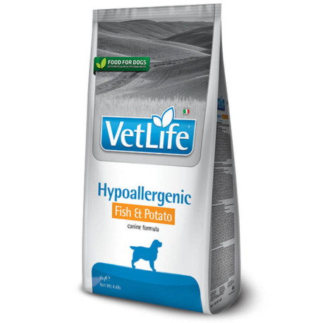 Farmina VetLife Hypoallergenic Fish & Potato Сухой лечебный корм для собак при пищевой аллергии 