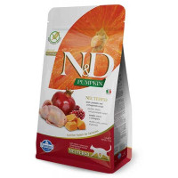 Farmina N&D Gгain Free Pumpkin Quail & Pomegranate Neutered Adult