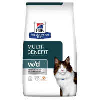 Hills Prescription Diet Feline w/d Multi-Benefit Лечебный корм для взрослых кошек при сахарном диабете и лишнем весе