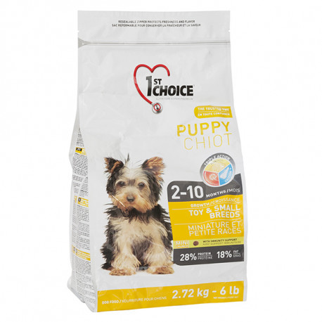 1st Choice Puppy Toy & Small Breeds Chicken Сухий корм для цуценят міні та дрібних порід з куркою