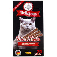 TOMi Delicious Mini Sticks Salami Ласощі для дорослих кішок з салямі