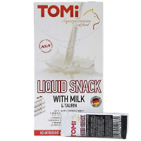 TOMi Liquid Snack Milk & Taurin Рідкі ласощі для дорослих кішок з молоком та таурином