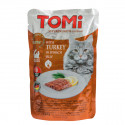 TOMi Turkey in Spinach Jelly Консерви для дорослих кішок з індичкою у шпинатному желі у павуку