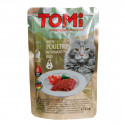 TOMi Poultry in Tomato Jelly Консерви для дорослих кішок з птахом у томатному желе у паучі