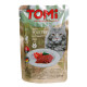 TOMi Poultry in Tomato Jelly Консерви для дорослих кішок з птахом у томатному желі у павуку