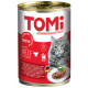 TOMi Beef Консервы для взрослых кошек с говядиной в банке