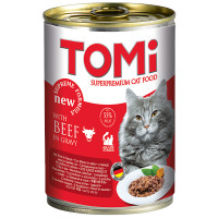 TOMi Beef Консерви для дорослих кішок з яловичиною