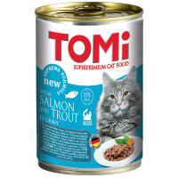 TOMi Salmon Trout Консерви для дорослих кішок з лососем та фореллю