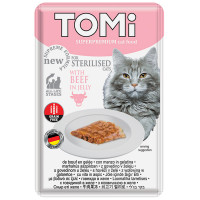 TOMi Sterilised Beef in Jelly Консервы для стерилизованных кошек с говядиной в желе