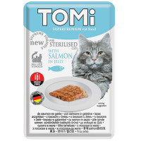 TOMi Sterilised Salmon in Jelly Консервы для стерилизованных кошек с лососем в желе