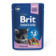 Brit Premium Cat Kitten Pouch Консервы для котят с белой рыбой в соусе