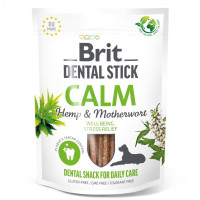 Brit Dental Stick Calm Лакомства для собак с успокаивающим эффектом с коноплей и пустырником