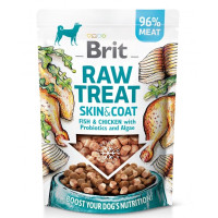 Brit Raw Treat Skin and Coat Freeze-dried Ласощі для собак для шкіри та вовни з куркою та рибою