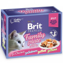 Brit Premium Cat Family Plate Jelly Pouch Набор консерв для кошек семейная тарелка в желе