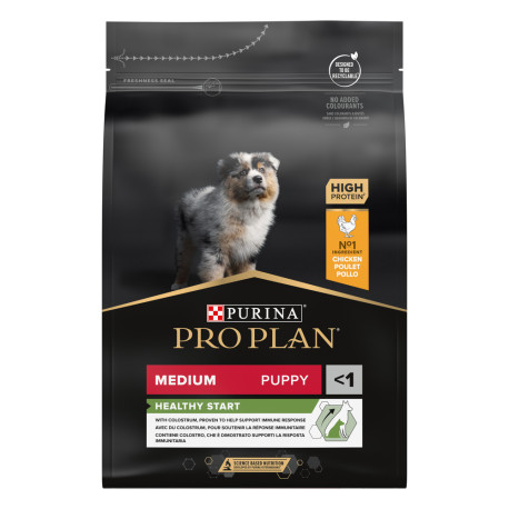 Pro Plan Puppy Medium Healthy Start Сухой корм для щенков средних пород с курицей