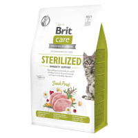 Brit Care Cat Adult Grain-Free Sterilized Immunity Support Беззерновой сухой корм для стерилизованных кошек с свининой