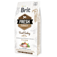 Brit Fresh Adult Light Fit Turkey and Pea Беззерновой сухой корм для взрослых собак с избыточным весом с индейкой и горохом