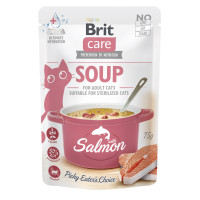 Brit Care Cat Adult Soup with Salmon Консервы для взрослых кошек суп с лососем