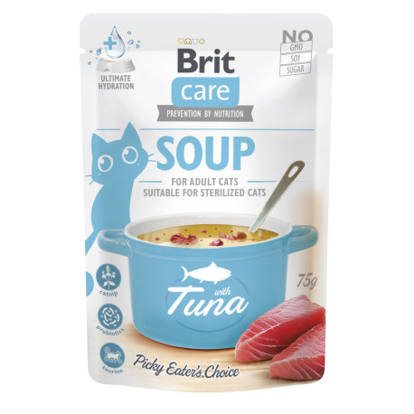 Brit Care Cat Adult Soup with Tuna Консерви для дорослих кішок суп з тунцем