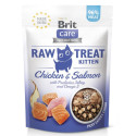 Brit Raw Treat Kitten Freeze-dried Лакомства для котят с курицей и лососем