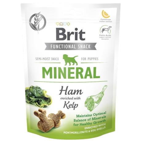 Brit Care Dog Puppies Functional Snack Mineral Ham Ласощі для цуценят з шинкою