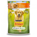 Friskies Dog Adult Консервы для взрослых собак с курицей и морковью кусочки в соусе