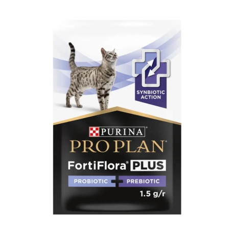 Pro Plan FortiFlora Plus Feline Пробиотик с пребиотиком добавка для кошек и котят