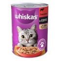 Whiskas Adult Консервы для взрослых кошек с кусочками говядины в соусе