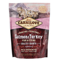 Carnilove Cat Kitten Salmon and Turkey Беззерновой сухой корм для котят с лососем и индейкой