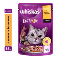 Whiskas TastyMix Консерви для дорослих кішок з ягнятком та індичкою