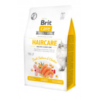 Brit Care Cat Adult Grain-Free Haircare Healthy and Shiny Coat Беззерновой сухой корм для поддержки шерсти у взрослых кошек